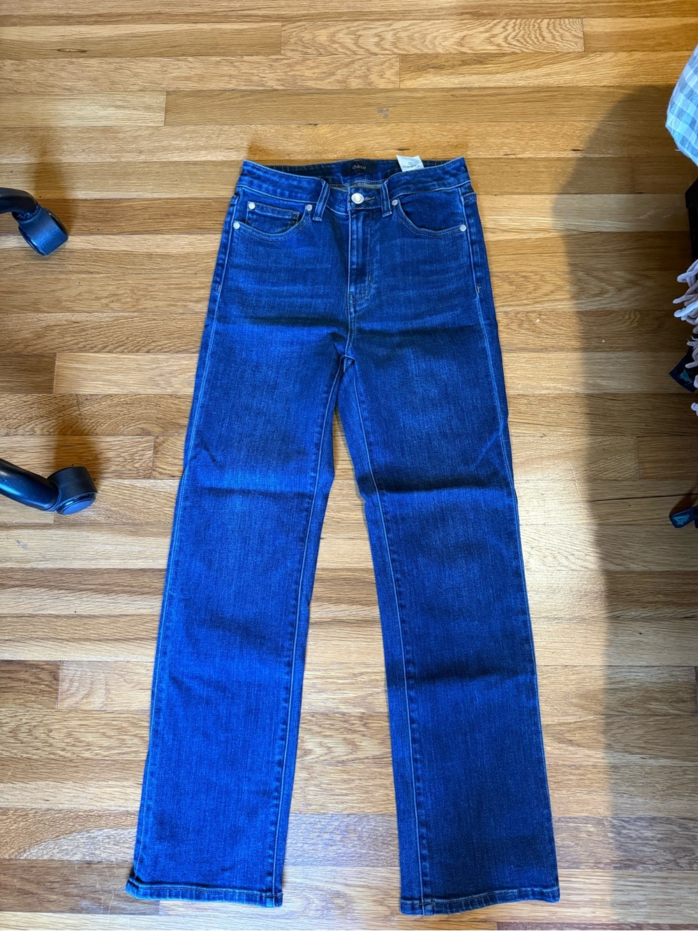 Quince Straight Leg Jeans in Deep Indigo Blue
